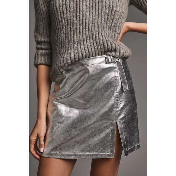 Anthropologie Dresses & Skirts - Anthropologie Maeve Metallic Mini Skirt